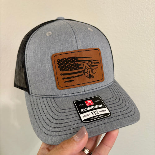 RTS / North Polk Flag Leather Patch Hat