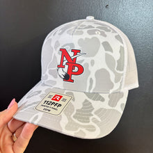 Load image into Gallery viewer, RTS / North Polk Snapback Hat, blizzard camo