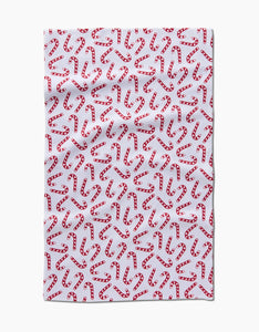 RTS / Christmas Candy Canes Tea Towel