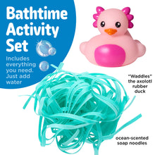 Load image into Gallery viewer, RTS / Bathtime Soap Noodles: Puddles the Kitty