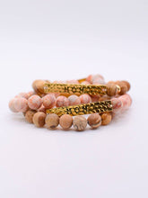 Load image into Gallery viewer, RTS / MOM Stone Stretch Bracelet: Pink
