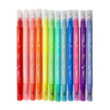 Load image into Gallery viewer, RTS / Switch-Eroo Sparkle Glittery Color Changing Markers- 12 pc