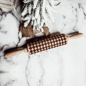 RTS / Christmas Cookie Wood Rolling Pin