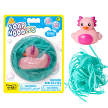 Load image into Gallery viewer, RTS / Bathtime Soap Noodles: Waddles the Axolotl
