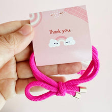 Load image into Gallery viewer, RTS / Love Yourself PINK Hair Tie