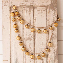 Load image into Gallery viewer, RTS / Gold Mercury Glass Ornaments Garland