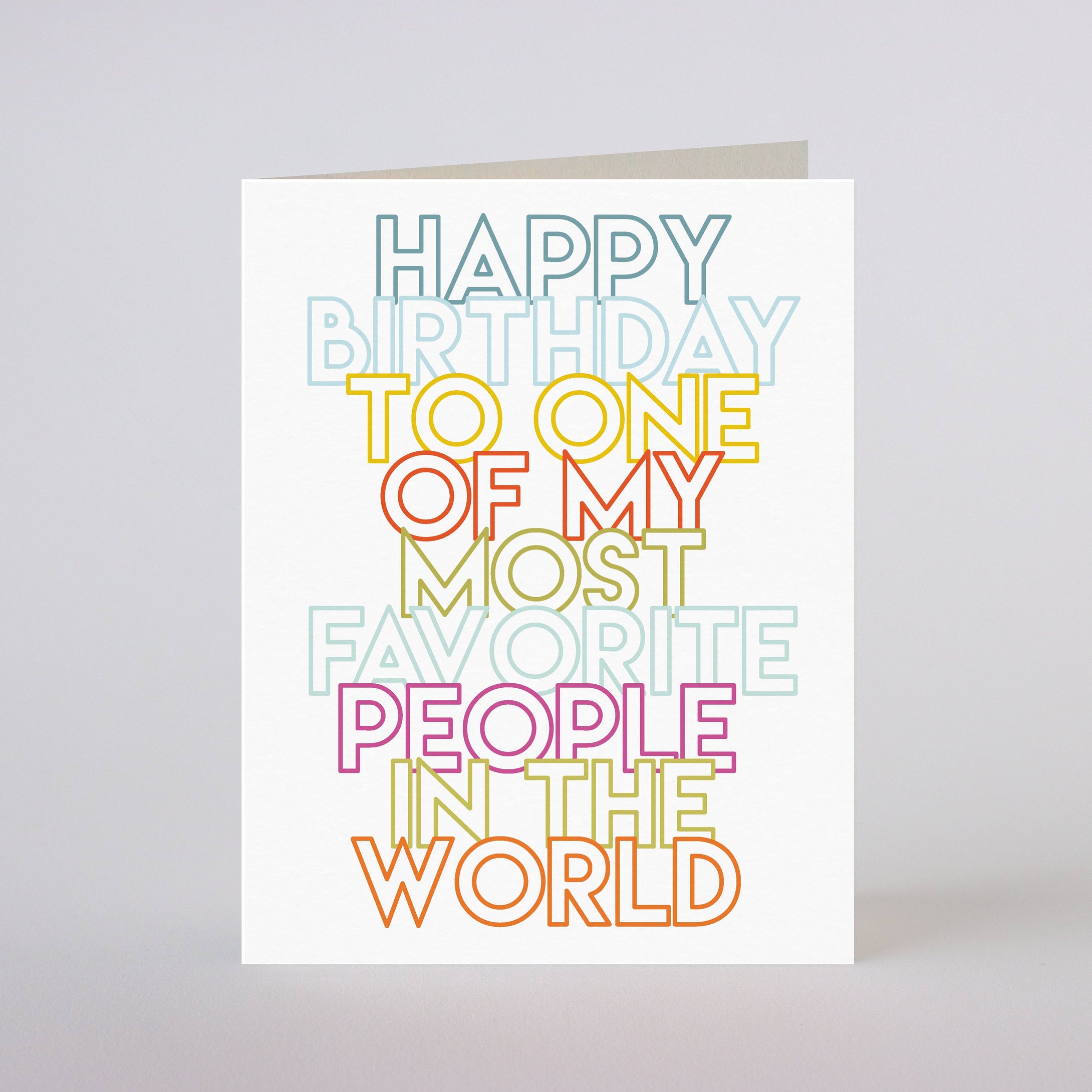 RTS / greeting card: MOST FAVORITE