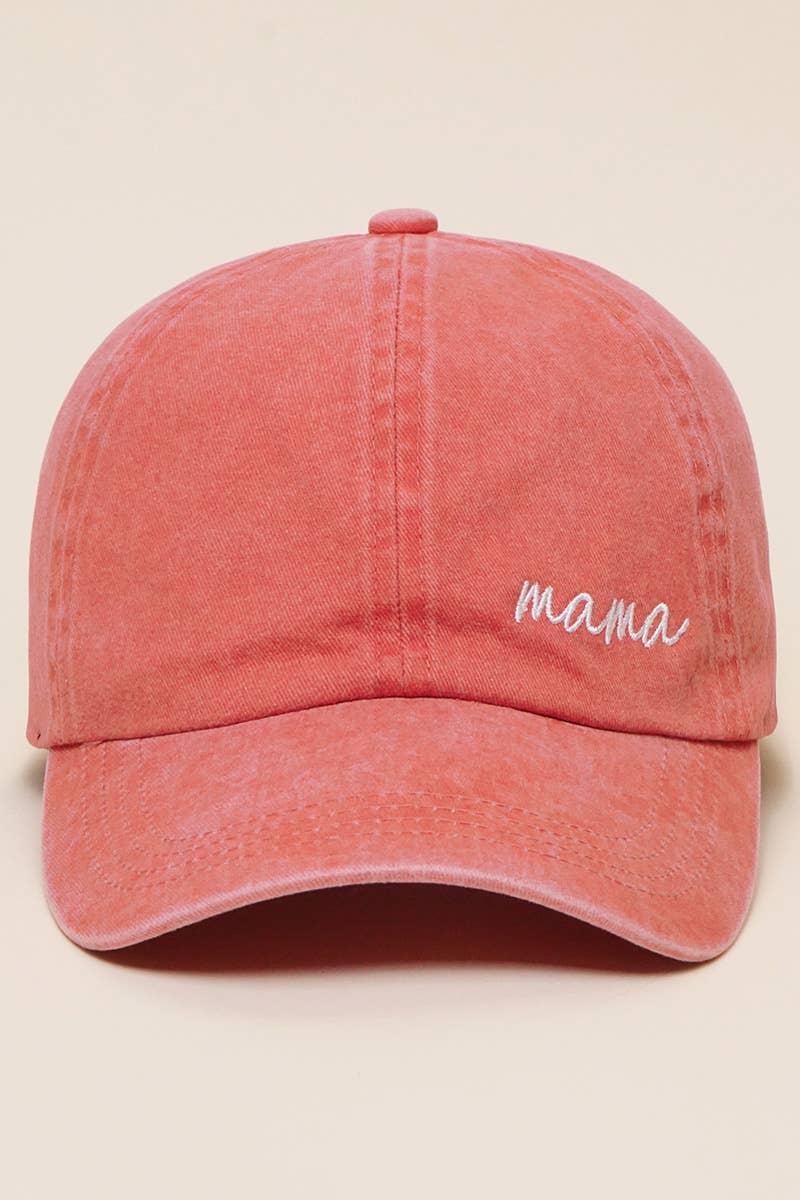 RTS / Mama Embroidered Hat, burnt orange