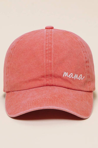 RTS / Mama Embroidered Hat, burnt orange