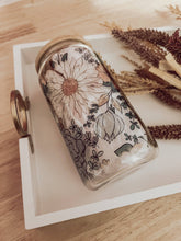 Load image into Gallery viewer, RTS / Glass Cup: Fall Floral 16oz