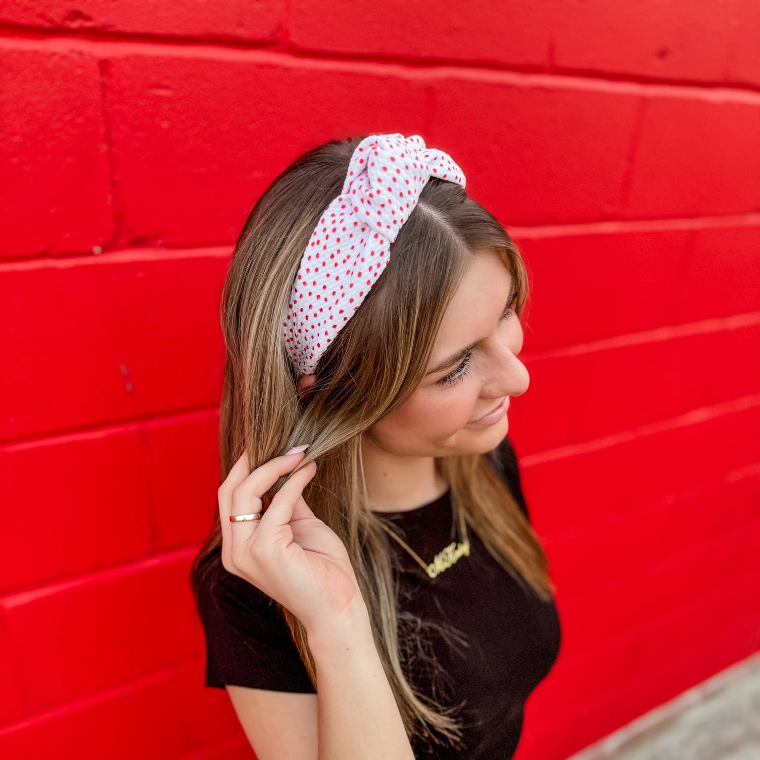 RTS / Speckled Red Structured Headband