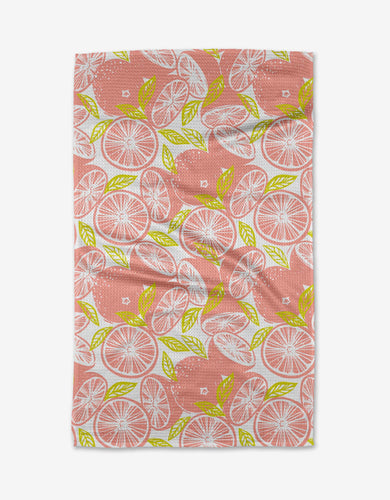 Geometry / Grapefruits Tea Towel