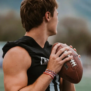 RTS / Game Day Red/Black Hair Tie Bracelets