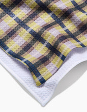 Load image into Gallery viewer, Crossbarred Yellow Tea Towel