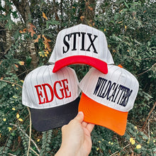 Load image into Gallery viewer, PRE-ORDER | Custom Embroidered Pinstripe Hats