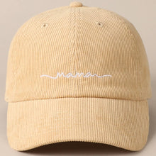 Load image into Gallery viewer, RTS / Corduroy Mama Embroidered, hat