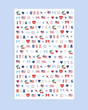 Load image into Gallery viewer, RTS / America Nail Stickers