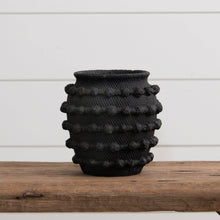 Load image into Gallery viewer, RTS / Black Textured Knot Cement Vase