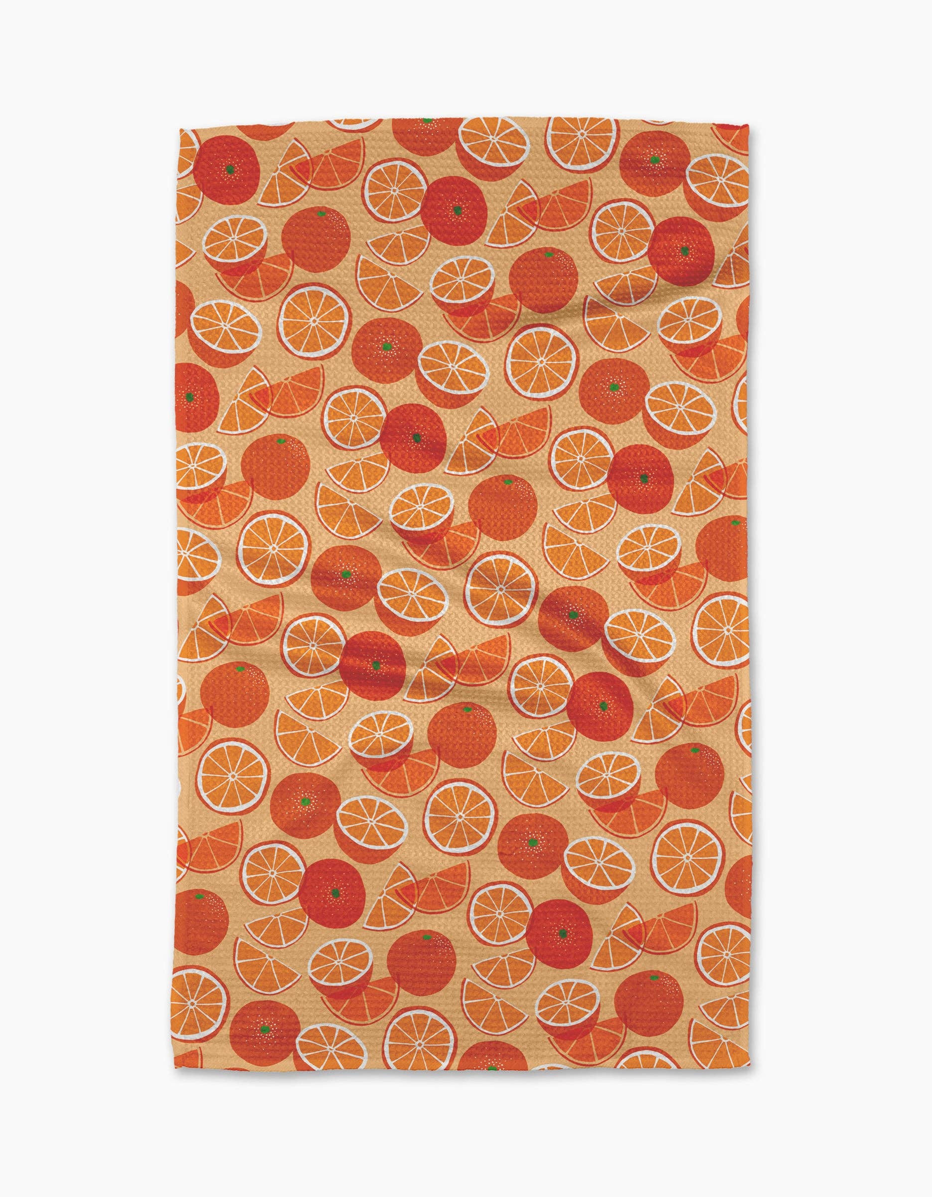 Geometry / Only Oranges Tea Towel
