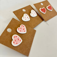 Load image into Gallery viewer, RTS / Sprinkle Heart Studs