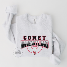 Load image into Gallery viewer, RTS / Comet Wrestling + Mat, bella+canvas crewneck