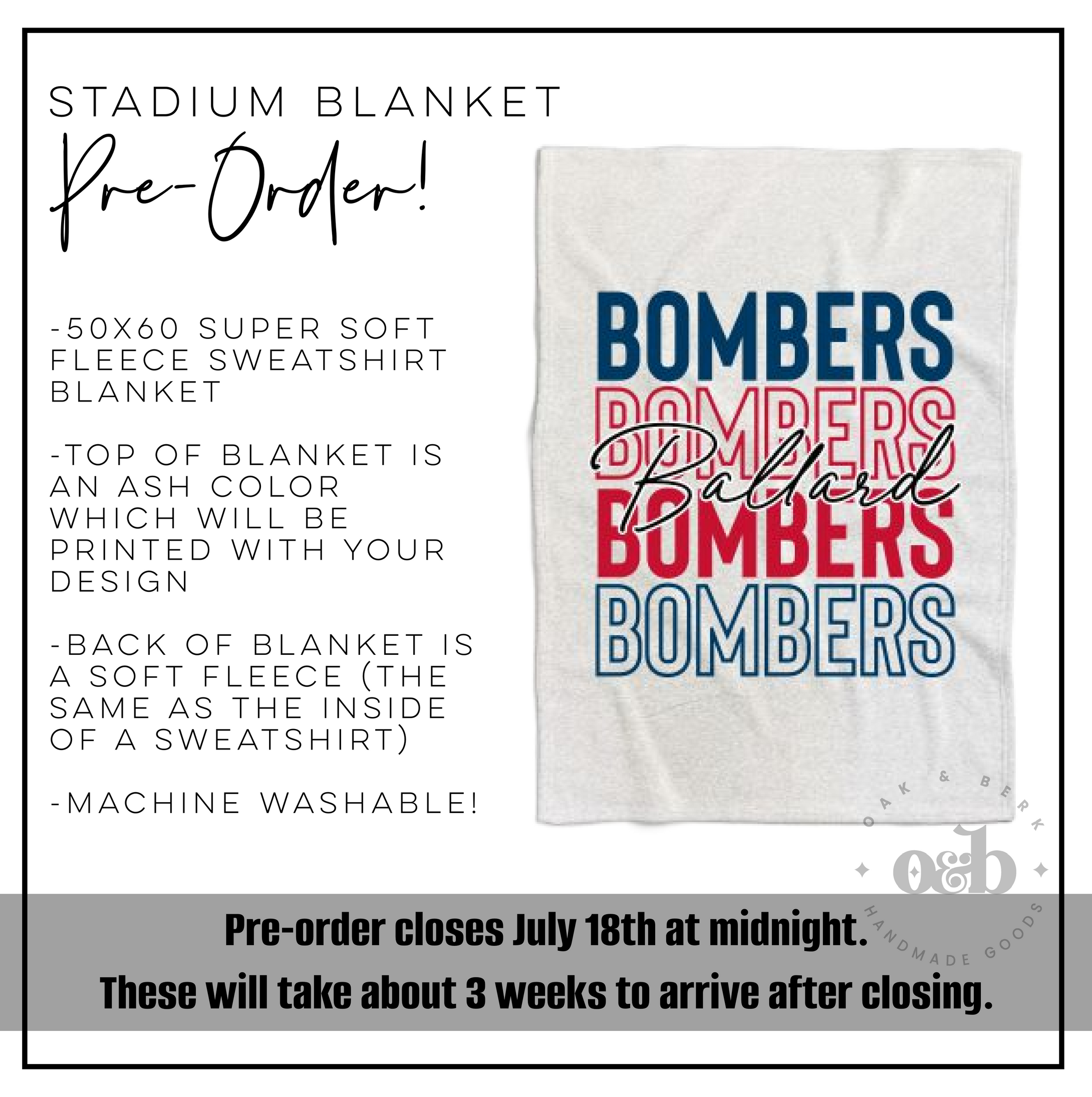 RTS | Ballard Stadium Blanket