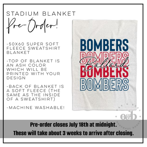 PRE-ORDER | Ballard Stadium Blanket