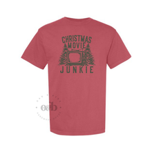Load image into Gallery viewer, RTS / Christmas Movie Junkie, red tee