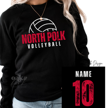 Load image into Gallery viewer, MTO / North Polk Volleyball Seniors, bella crewneck