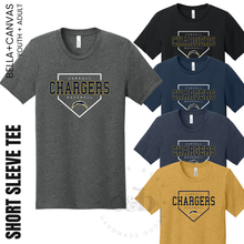 Load image into Gallery viewer, MTO | Carroll Chargers Baseball, Bella+Canvas Unisex Tee, adult+youth