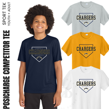 Load image into Gallery viewer, MTO | Carroll Chargers Baseball, Sport-Tek Competitor Tee {youth, adult + TALL}