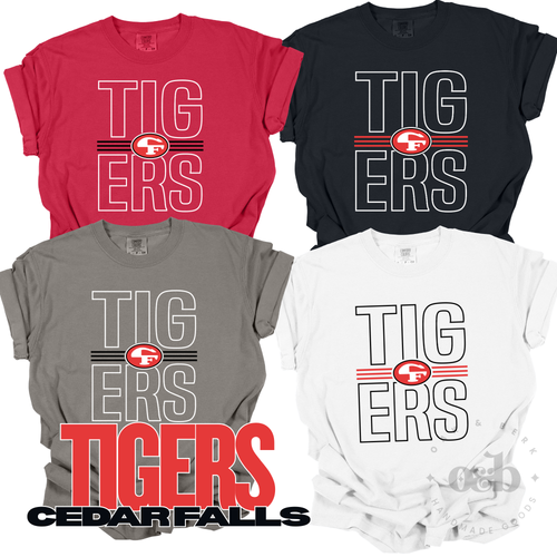 MTO / Cedar Falls Tigers Outline, adult