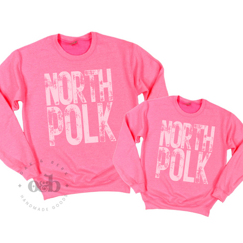 RTS / North Polk Grunge Pink Out, youth+adult