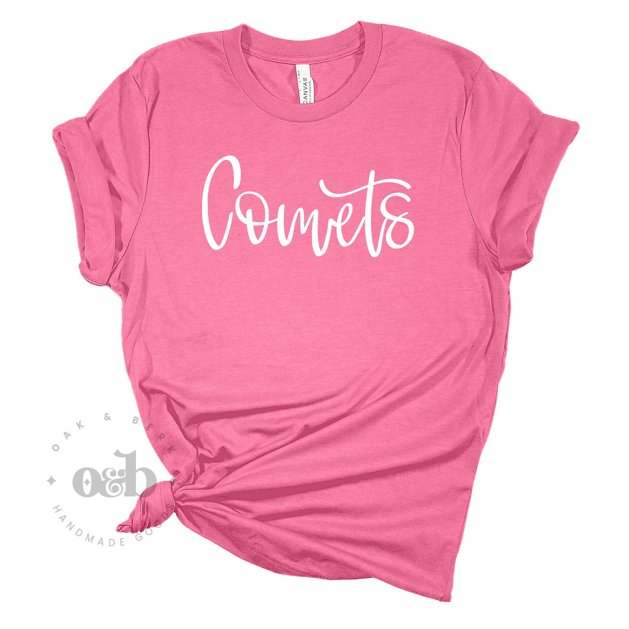 MTO / Comets Pink Tee, youth+adult