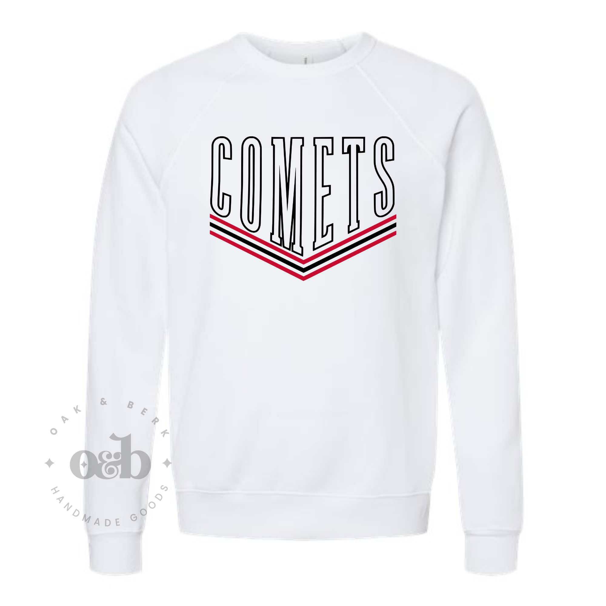 RTS / Comets Outline + Arrows, bella+canvas crewneck
