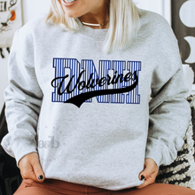 Load image into Gallery viewer, MTO / Dike-New Hartford Wolverines Striped, softstyle