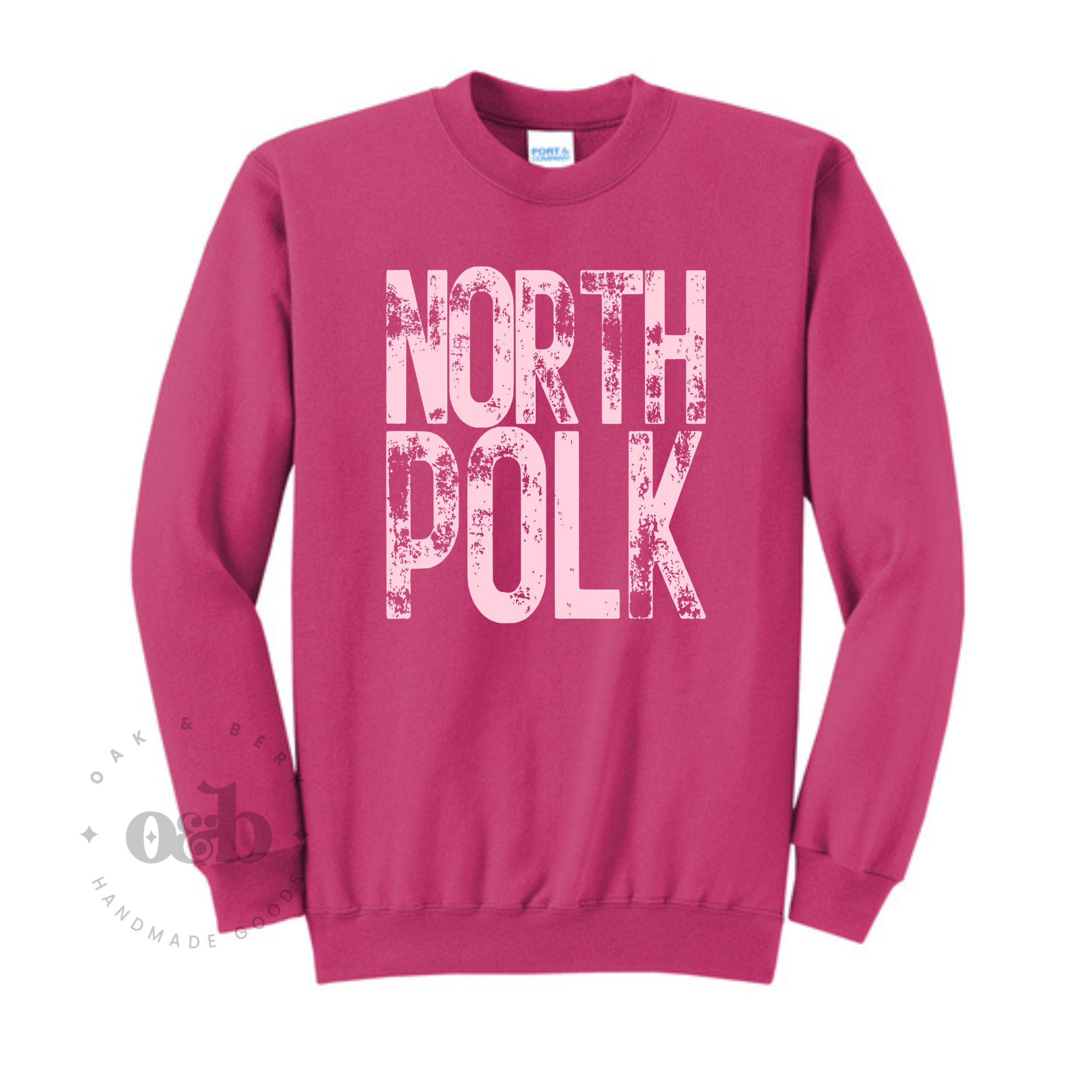 MTO / North Polk Grunge Pink Sangria, youth+adult