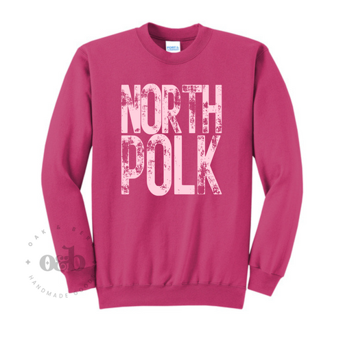 MTO / North Polk Grunge Pink Sangria, youth+adult