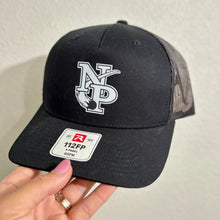Load image into Gallery viewer, RTS / North Polk Snapback Hat, black+white