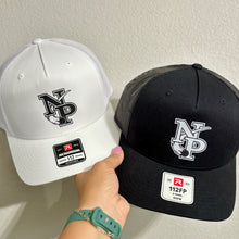 Load image into Gallery viewer, RTS / North Polk Snapback Hat, black+white