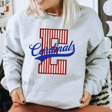 Load image into Gallery viewer, MTO / Earlham Cardinals Striped, softstyle