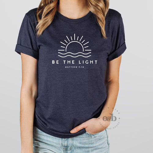 MTO / Be the Light, tee + sweatshirt