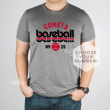 Load image into Gallery viewer, MTO / Retro Comet Baseball, tees+tanks