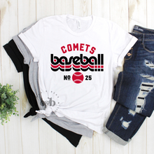 Load image into Gallery viewer, MTO / Retro Comet Baseball, tees+tanks