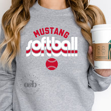 Load image into Gallery viewer, MTO / Retro Mustang Softball, sweatshirts