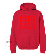 Load image into Gallery viewer, RTS / Comets red/red Hoodie