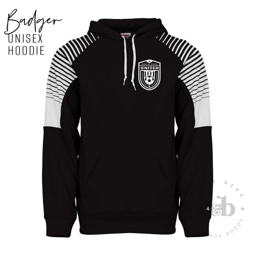 MTO / North Polk United, badger hoodie youth+adult