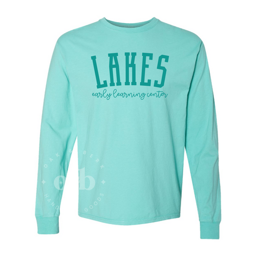 MTO / Lakes color on color, long sleeve tee