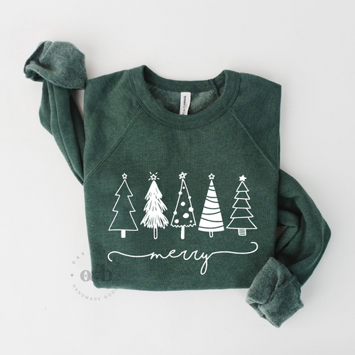 RTS / Trees + Merry, forest crewneck