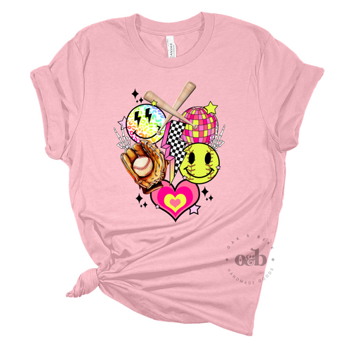 MTO / Pink Softball Smiley
